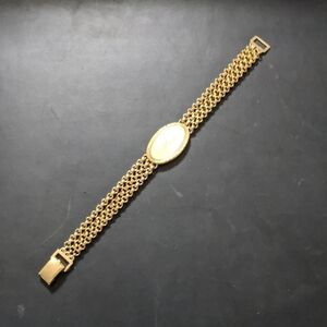 Speidel Custom "Kim" Gold Electroplate Three Strand ID Statement Bracelet